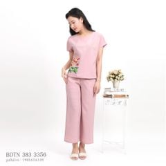 Set đồ bộ nữ kiểu quần dài tay Lỡ Linen 383p 3356