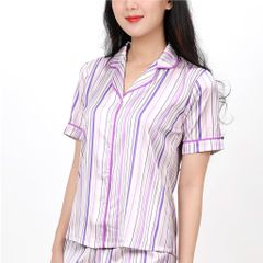 Set đồ bộ nữ kiểu quần lửng tay ngắn chất lụa nhung 264p 4296