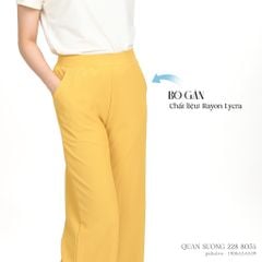 Quần dài nữ chất rib gân 558p 8054
