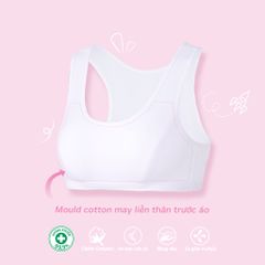 Áo lá học sinh cấp 2  chất cotton compact siêu mát 029p 8934