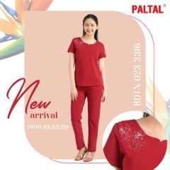 Đồ bộ mặc nhà cao cấp nữ kiểu quần dài tay ngắn cotton 023p 3316