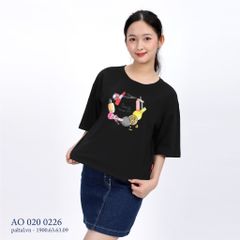 Áo thun tay ngắn cao cấp cotton form rộng 020p 0226