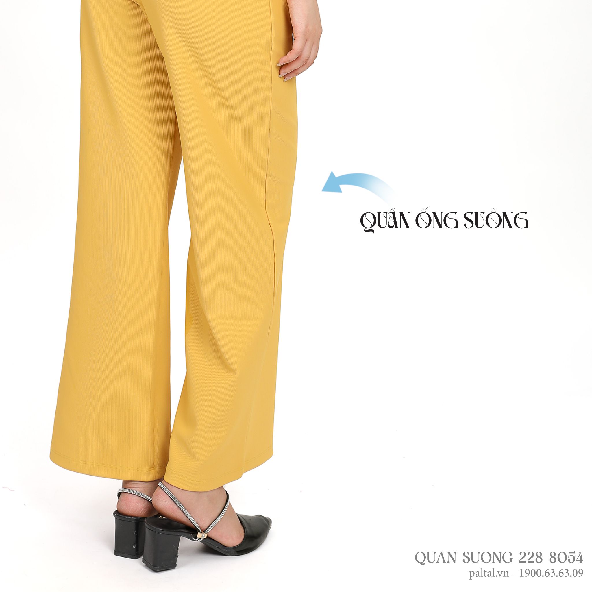 Quần dài nữ chất rib gân 558p 8054