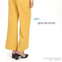 Quần dài nữ chất rib gân 558p 8054