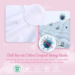 Áo lá học sinh - cotton compact mỏng nhẹ 029p 8881