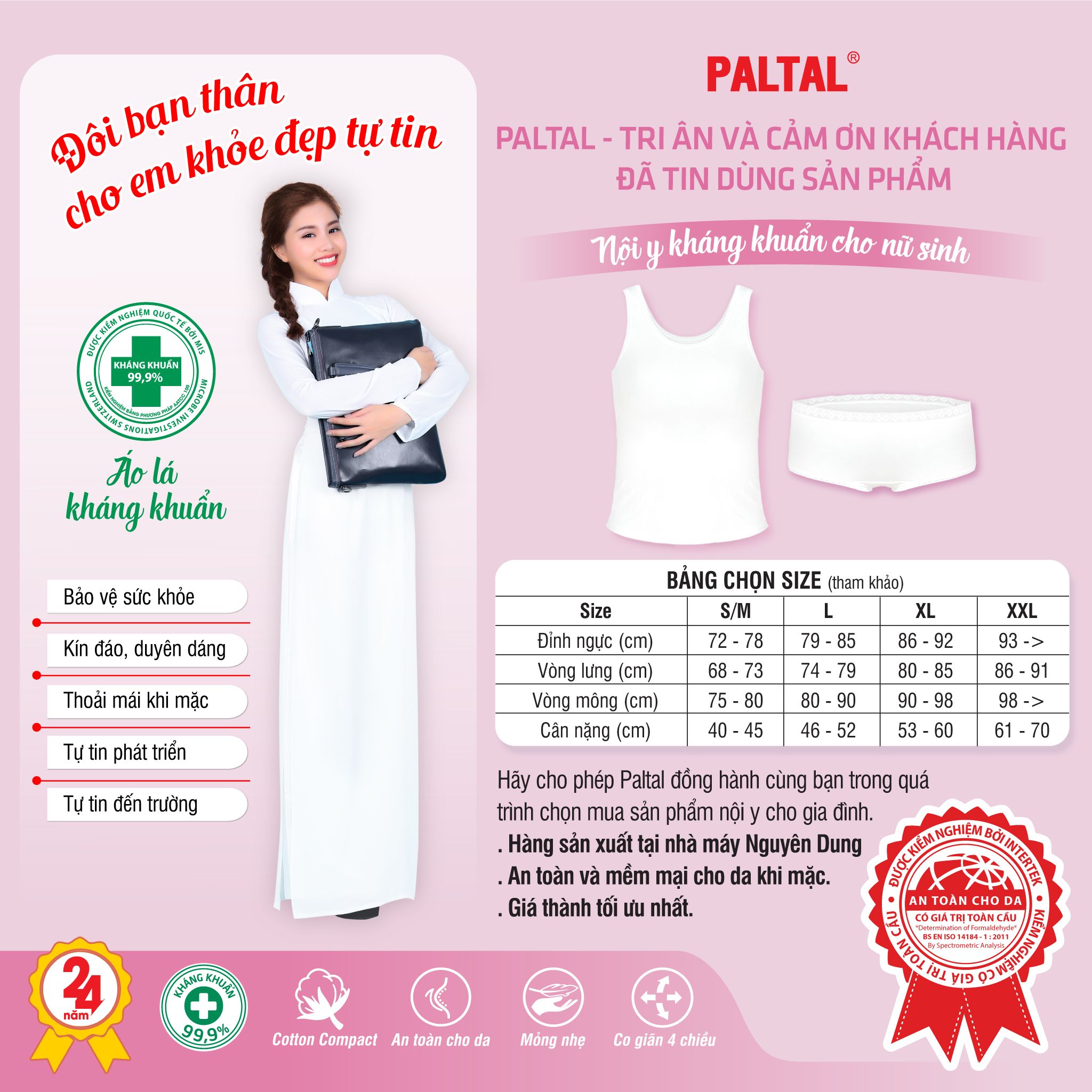 Combo 3 quần lót nữ cấp 3 cotton 027p 8353