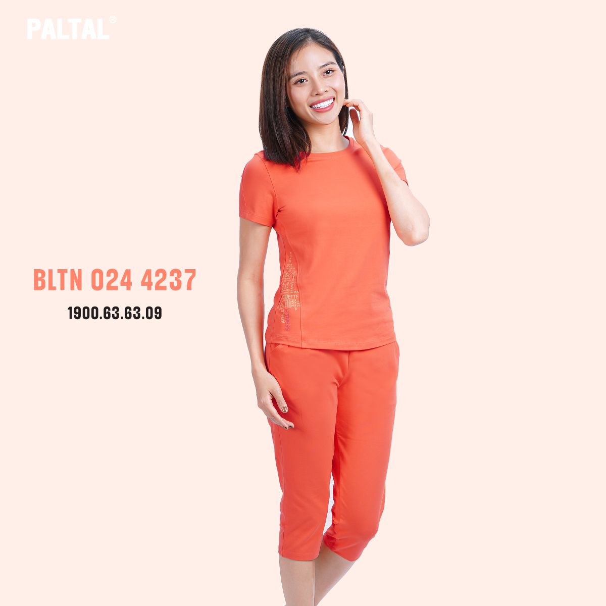 Set đồ bộ nữ kiểu quần lửng tay ngắn chất cotton siêu mát 024p 4237