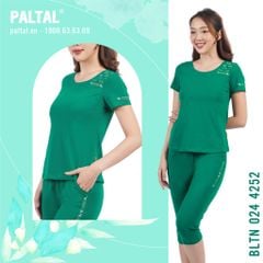 Set đồ bộ nữ kiểu quần lửng tay ngắn chất cotton siêu mát 024p 4252