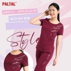 Set đồ bộ nữ kiểu quần lửng tay ngắn cotton cvc mát 194p 4249