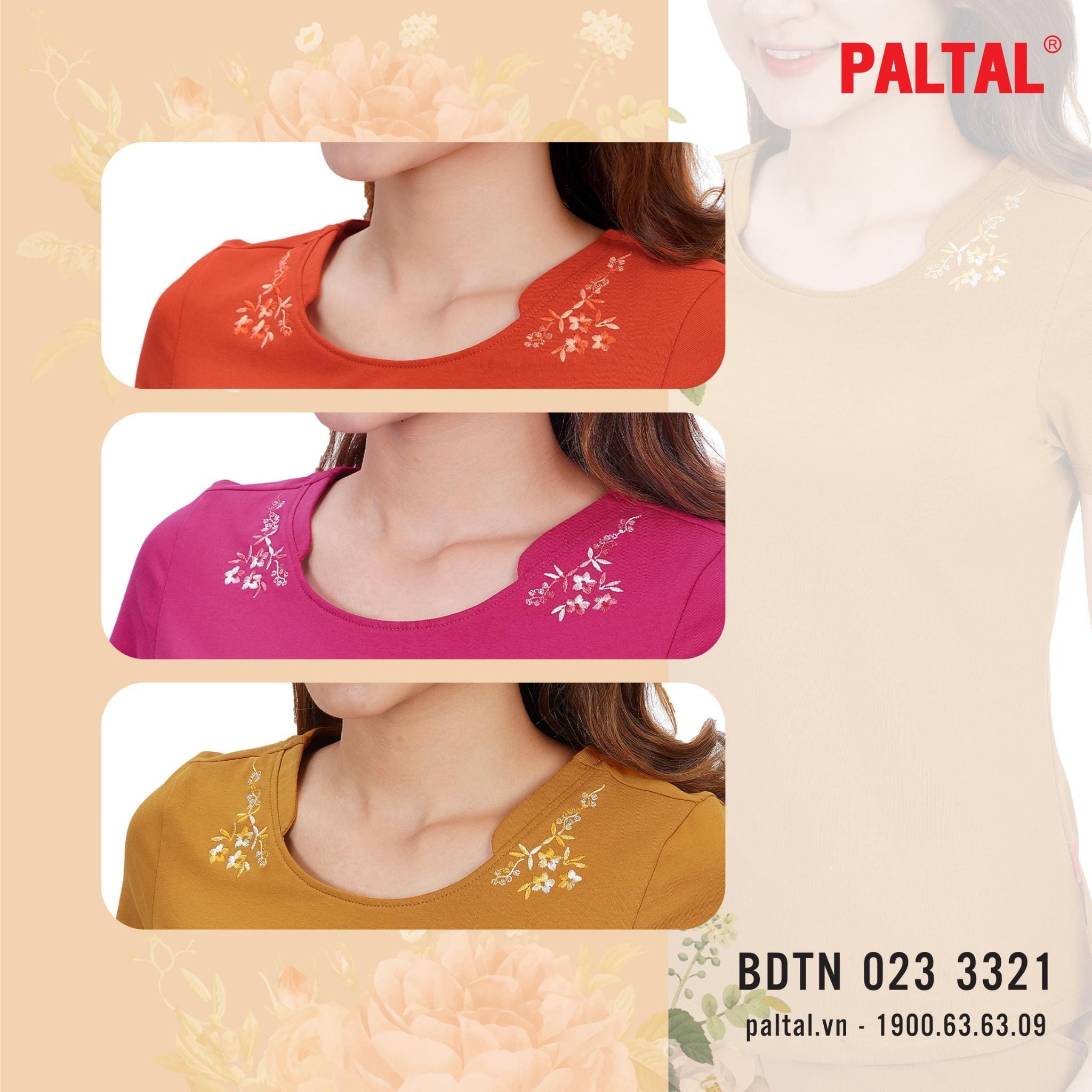 Set đồ bộ nữ kiểu quần dài tay ngắn chất cotton siêu mát 023p 3321