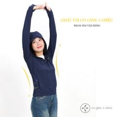 ..Áo khoác nữ chống nắng, chống UV chất poly thái 311p 1291