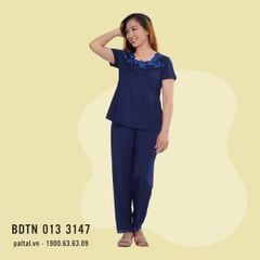 Set đồ bộ nữ kiểu quần dài tay ngắn chất thun lạnh siêu bền 013p 3147