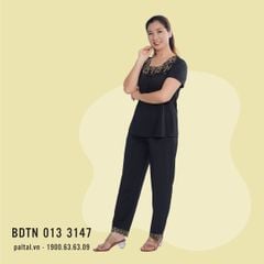 Set đồ bộ nữ kiểu quần dài tay ngắn chất thun lạnh siêu bền 013p 3147