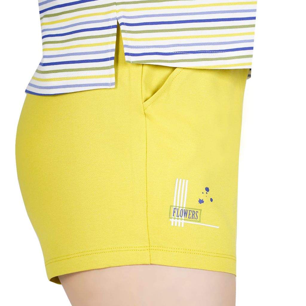 Đồ bộ ngủ nữ quần đùi tay ngắn cotton 025p 5047