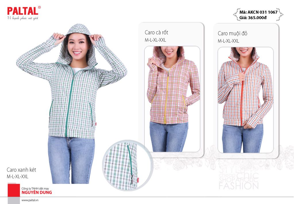 Áo khoác nữ chống nắng cotton 031p 1067