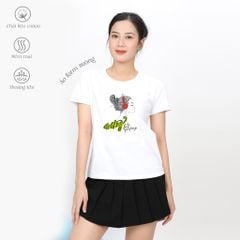 Áo thun tay ngắn form suông cotton 020p 0806