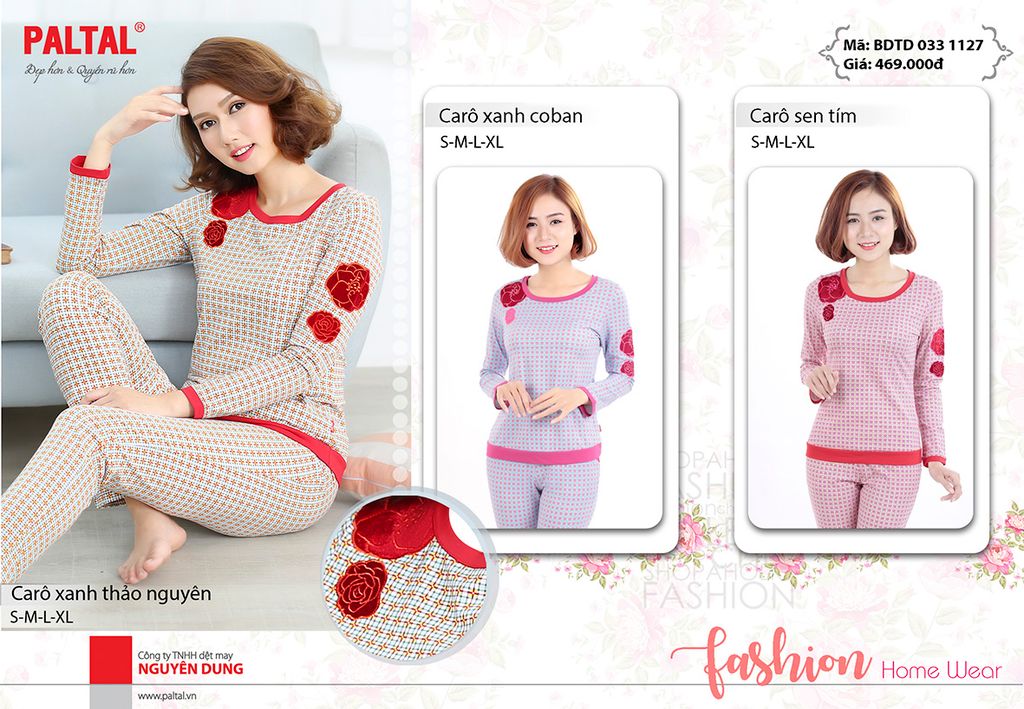 Bộ dài tay dài cao cấp cotton thu 033p 1127