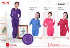 Bộ nữ thể thao tập gym, yoga kiểu quần dài tay dài chất rib cotton cvc mát 223p 1158