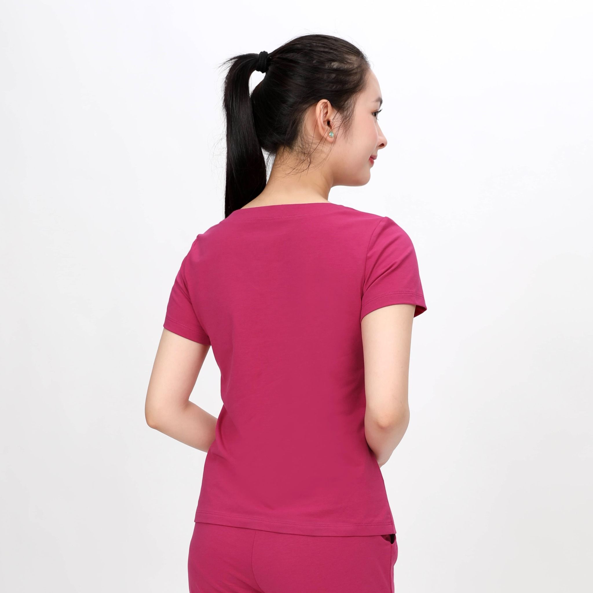 Set đồ bộ nữ kiểu quần dài tay ngắn cotton cvc mát 193p 3345