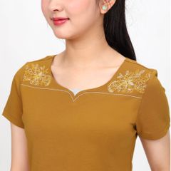 Set đồ bộ nữ kiểu quần dài tay ngắn cotton cvc mát 193p 3345