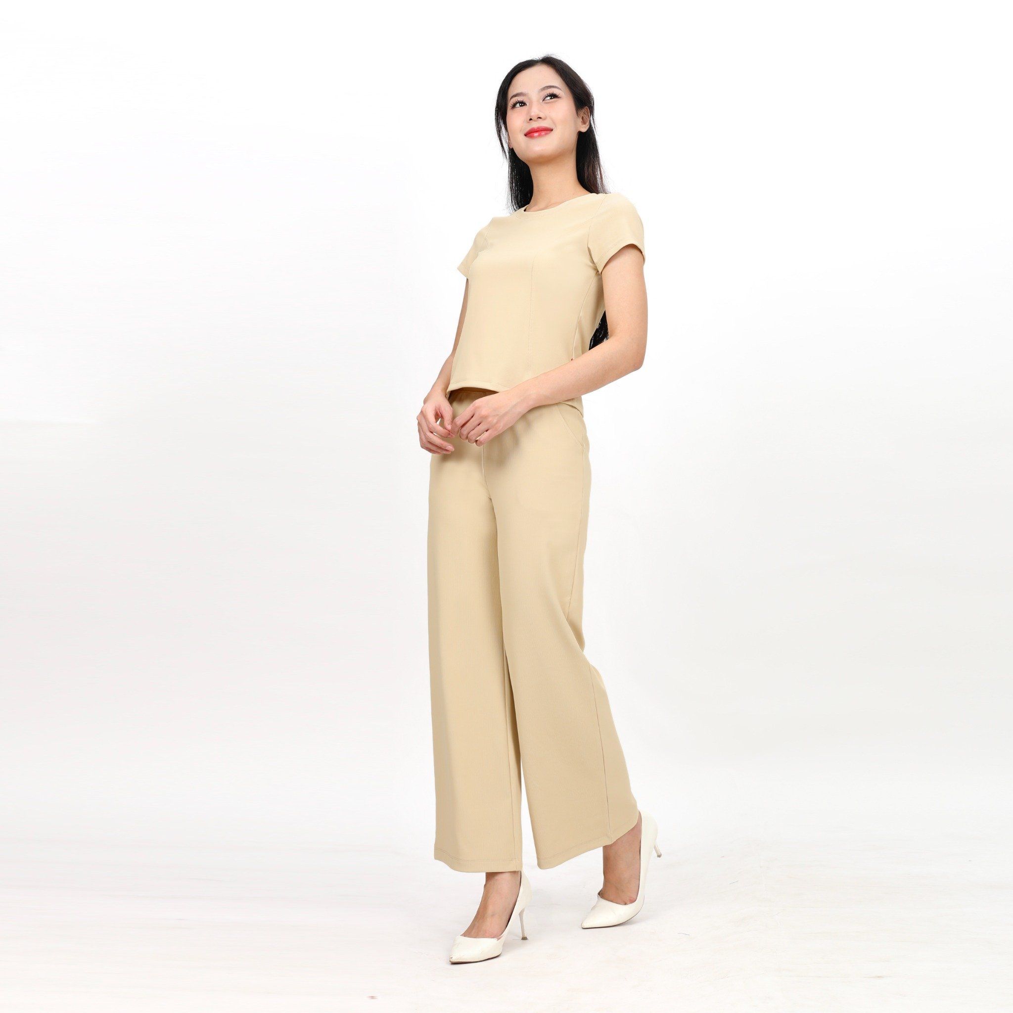 Set đồ bộ nữ kiểu quần dài tay ngắn chất rip chất cotton siêu mát 223p 3400