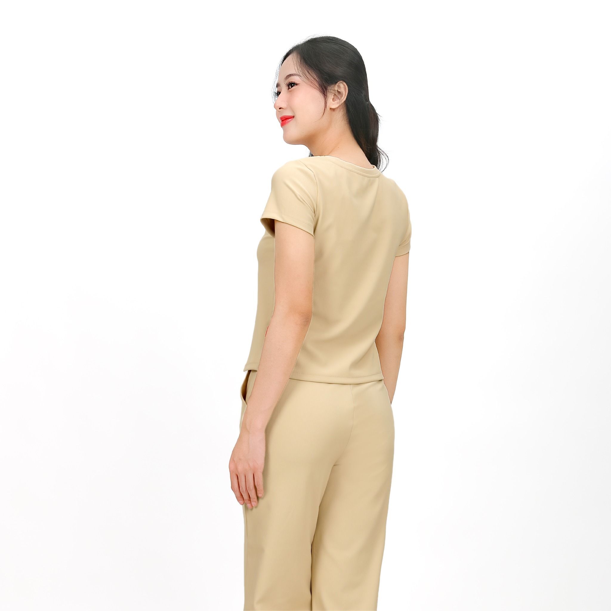 Set đồ bộ nữ kiểu quần dài tay ngắn chất rip chất cotton siêu mát 223p 3400