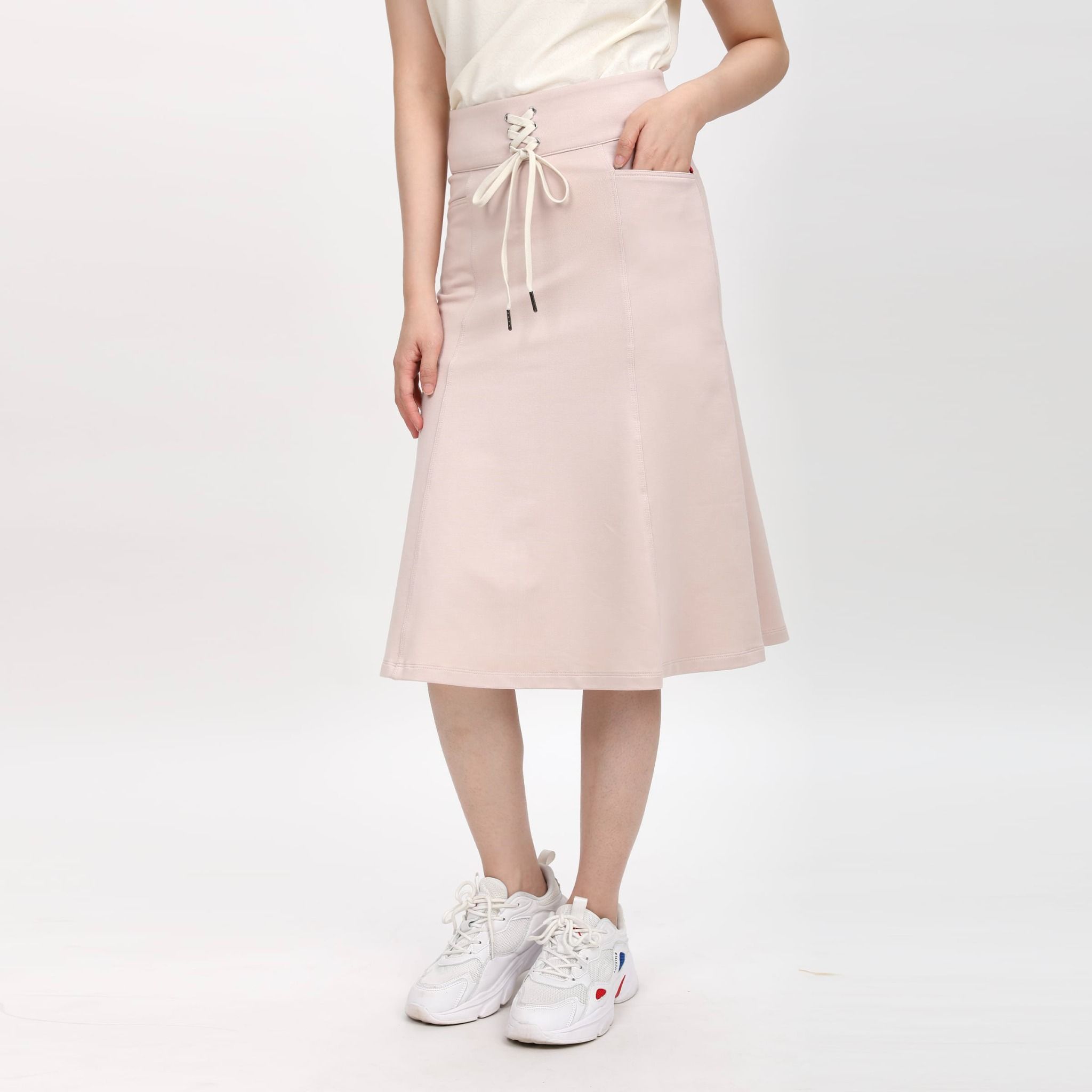 Chân váy dài chất jean thun 502p 8059