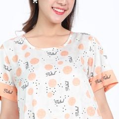 Áo ngủ, Váy ngủ tay ngắn chất lụa nhung 262p 2075