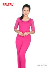 Đồ bộ Cotton nữ mặc nhà kiểu quần dài tay lửng 023p 1238