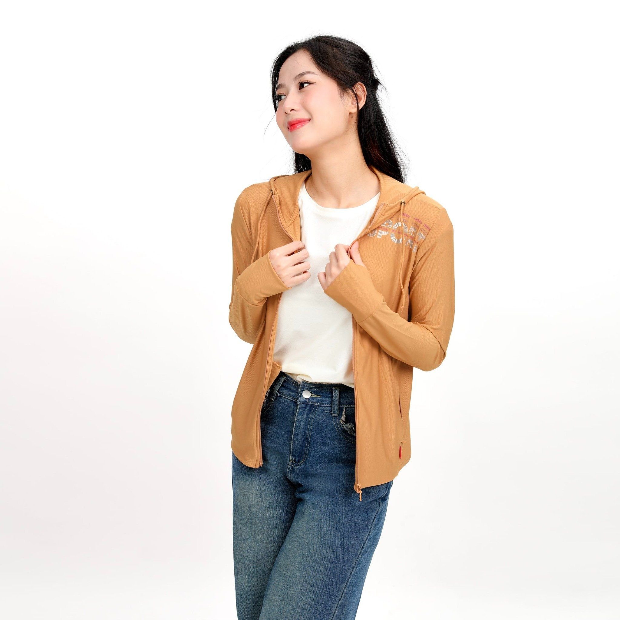 Áo khoác nữ chống nắng, chống UV chất poly cát 311p 1267