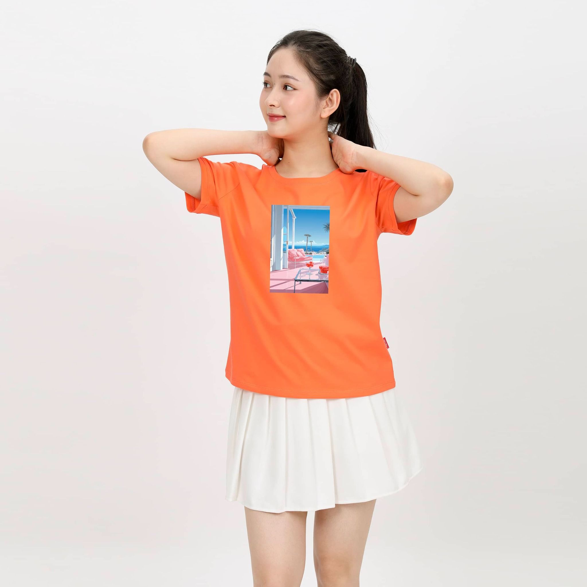 Áo thun nữ tay ngắn chất cotton siêu mát form basic 020p 1801