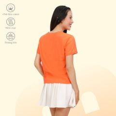 Áo Thun Tay Ngắn Cổ Tròn Form cơ bản Cotton 020p 0348