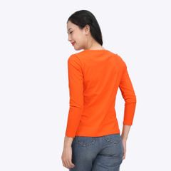 Áo thun nữ tay dài Cổ Tim chất cotton siêu mát 020p 0271