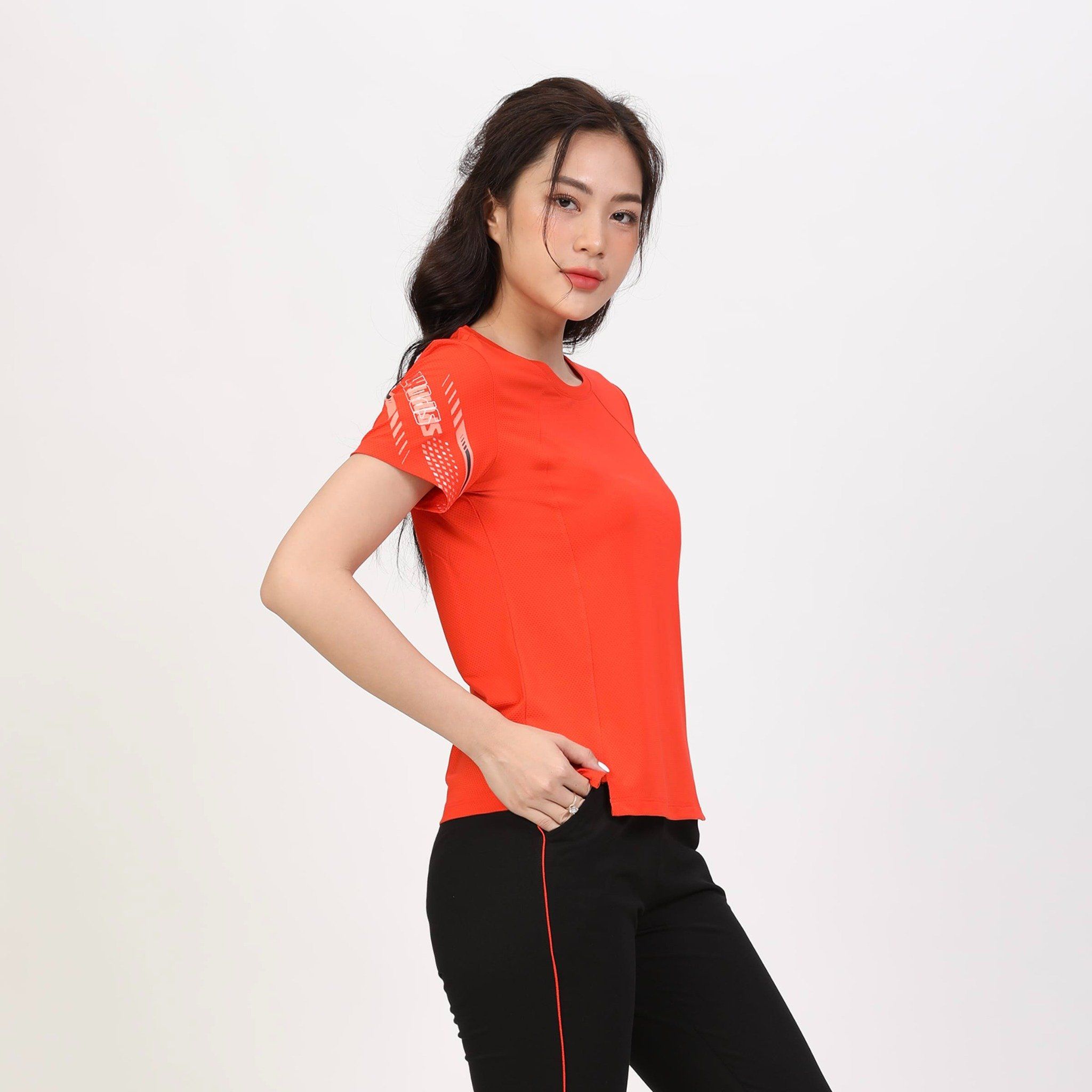 Set đồ bộ nữ kiểu quần dài tay ngắn thể thao 3 trong 1 chất poly thái 313p 3390