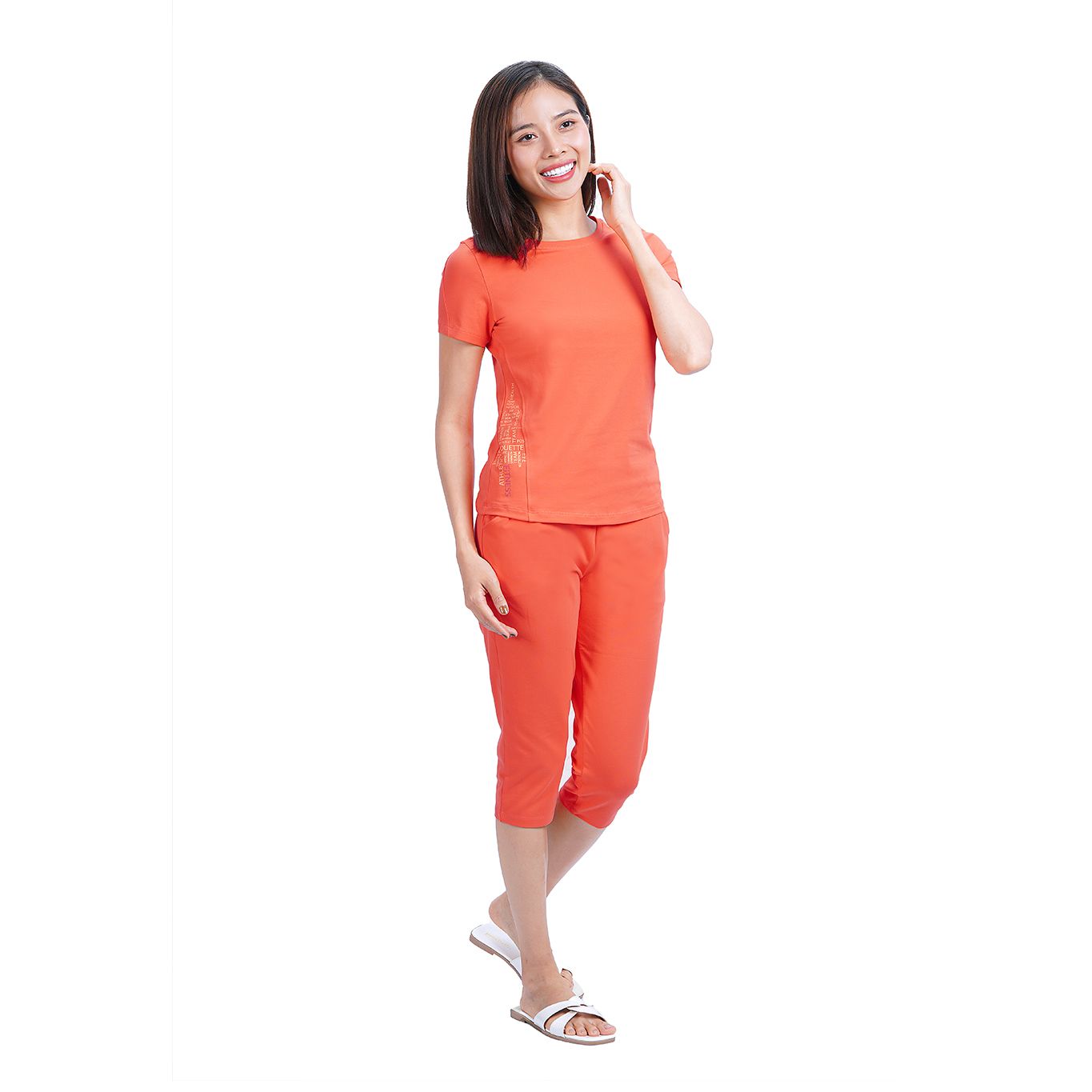Set đồ bộ nữ kiểu quần lửng tay ngắn chất cotton siêu mát 024p 4237
