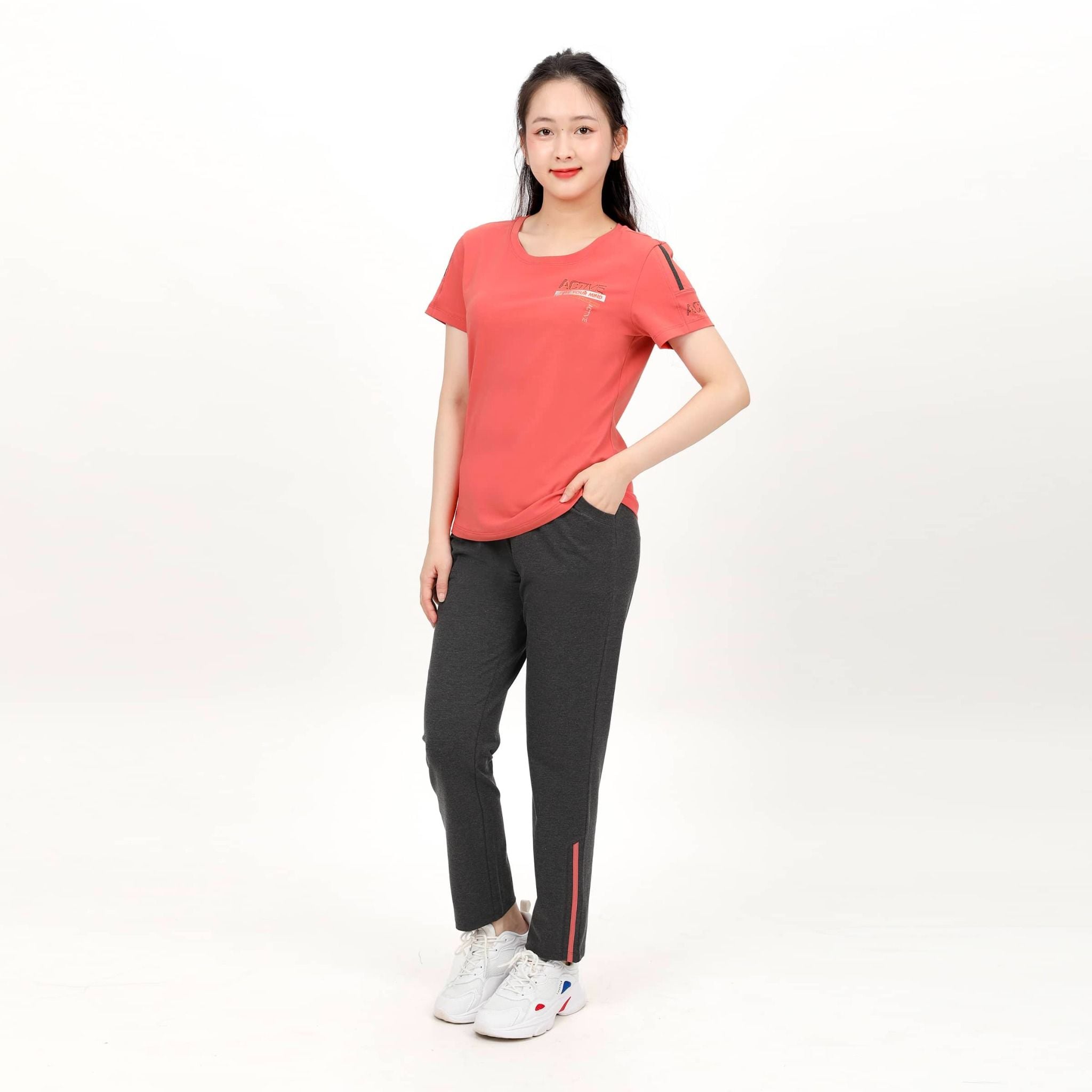 Set đồ bộ nữ kiểu quần dài tay ngắn 193p 6017