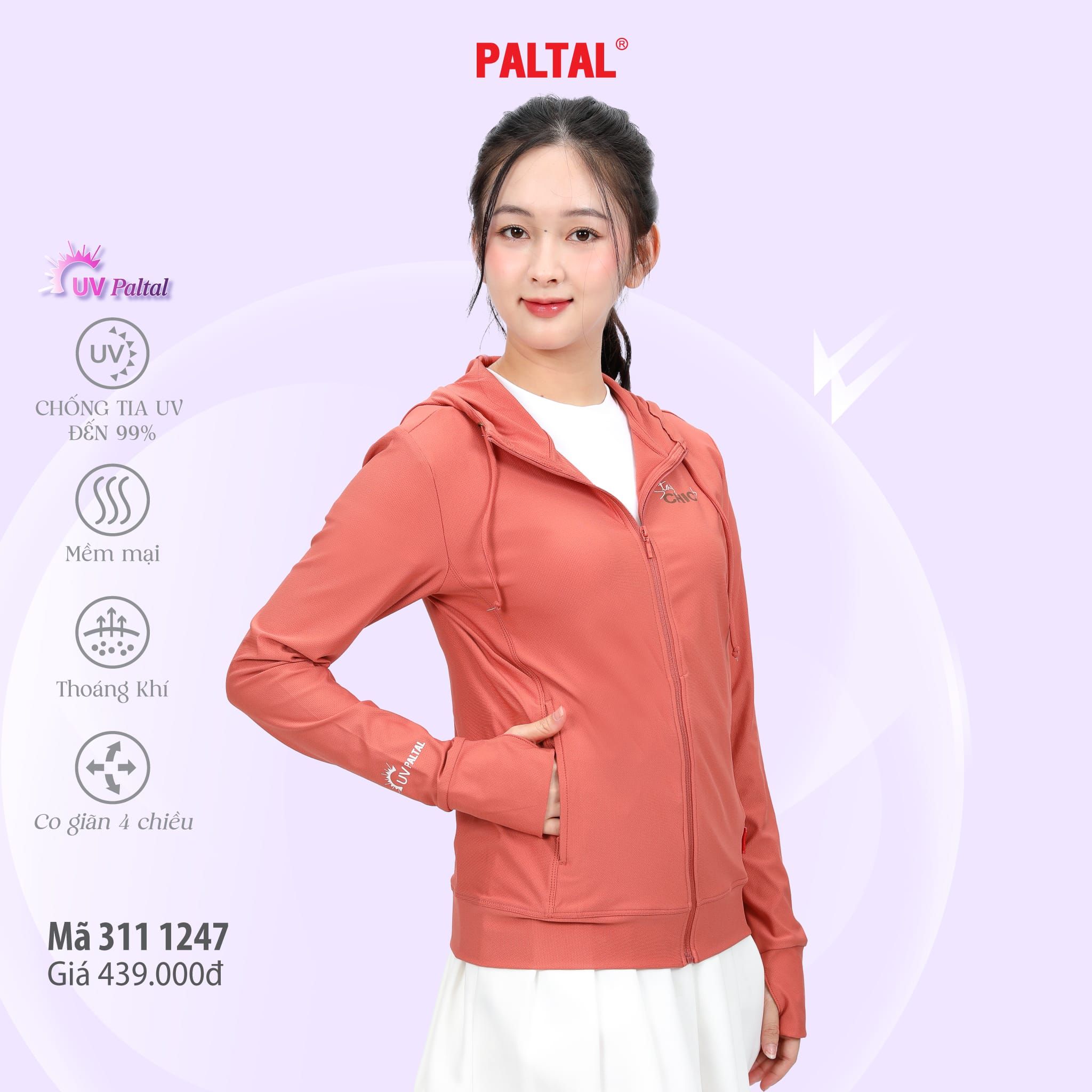 BST Áo khoác nữ chống nắng, chống UV chất poly cát mỏng nhẹ  311p 1247 / 1250 / 1274 / 1296