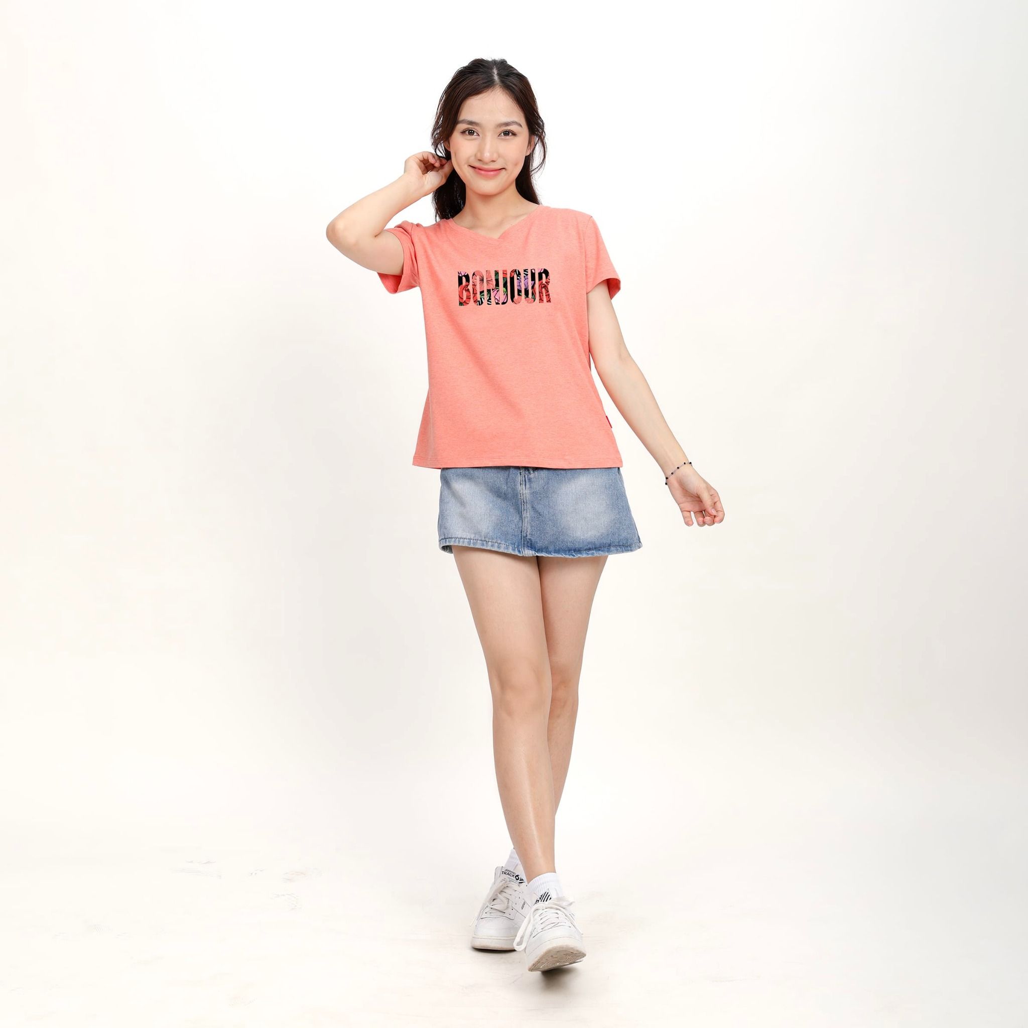 Áo thun nữ form suông chất cotton siêu mát 190p 0293