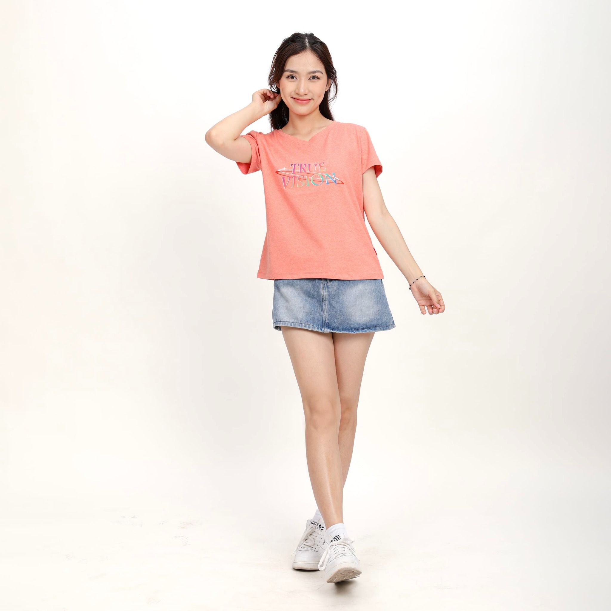 Áo thun nữ form suông chất cotton siêu mát 190p 0852