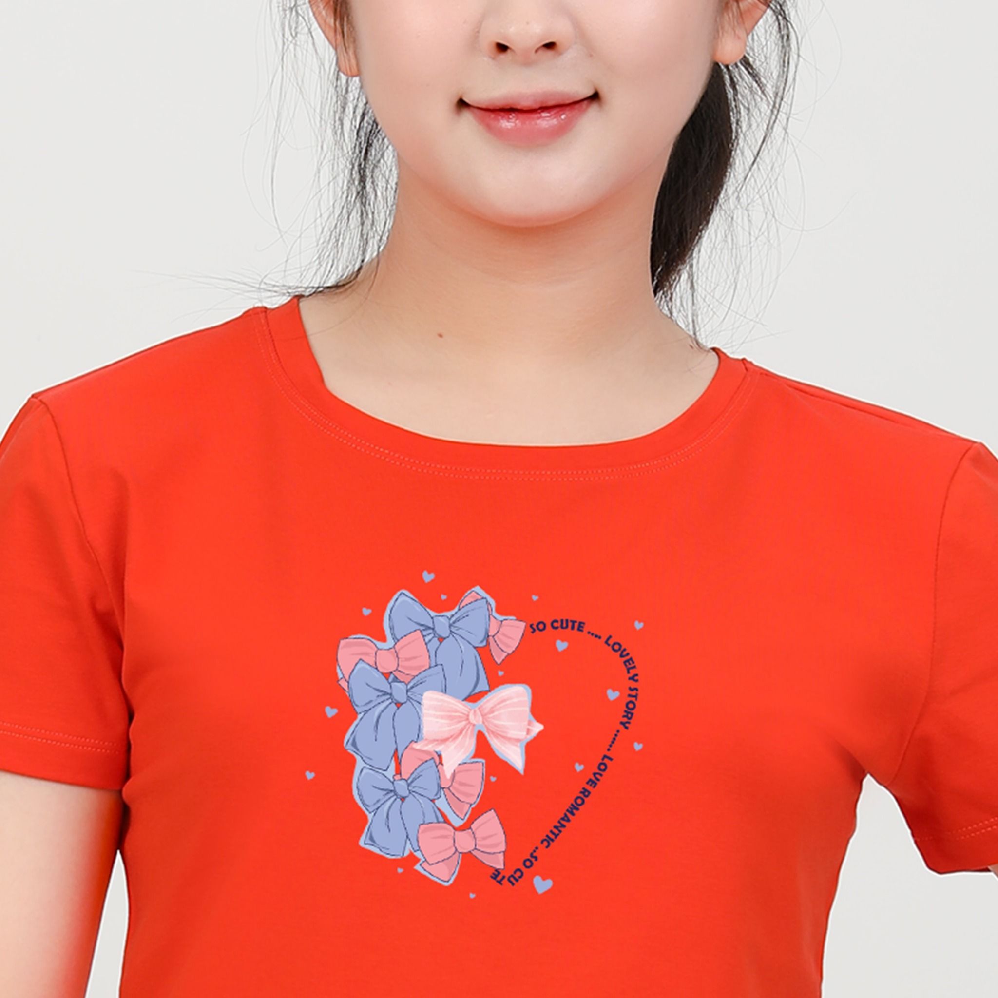 Áo thun nữ tay ngắn Cổ Tròn Form Suông chất cotton siêu mát 020p 0314