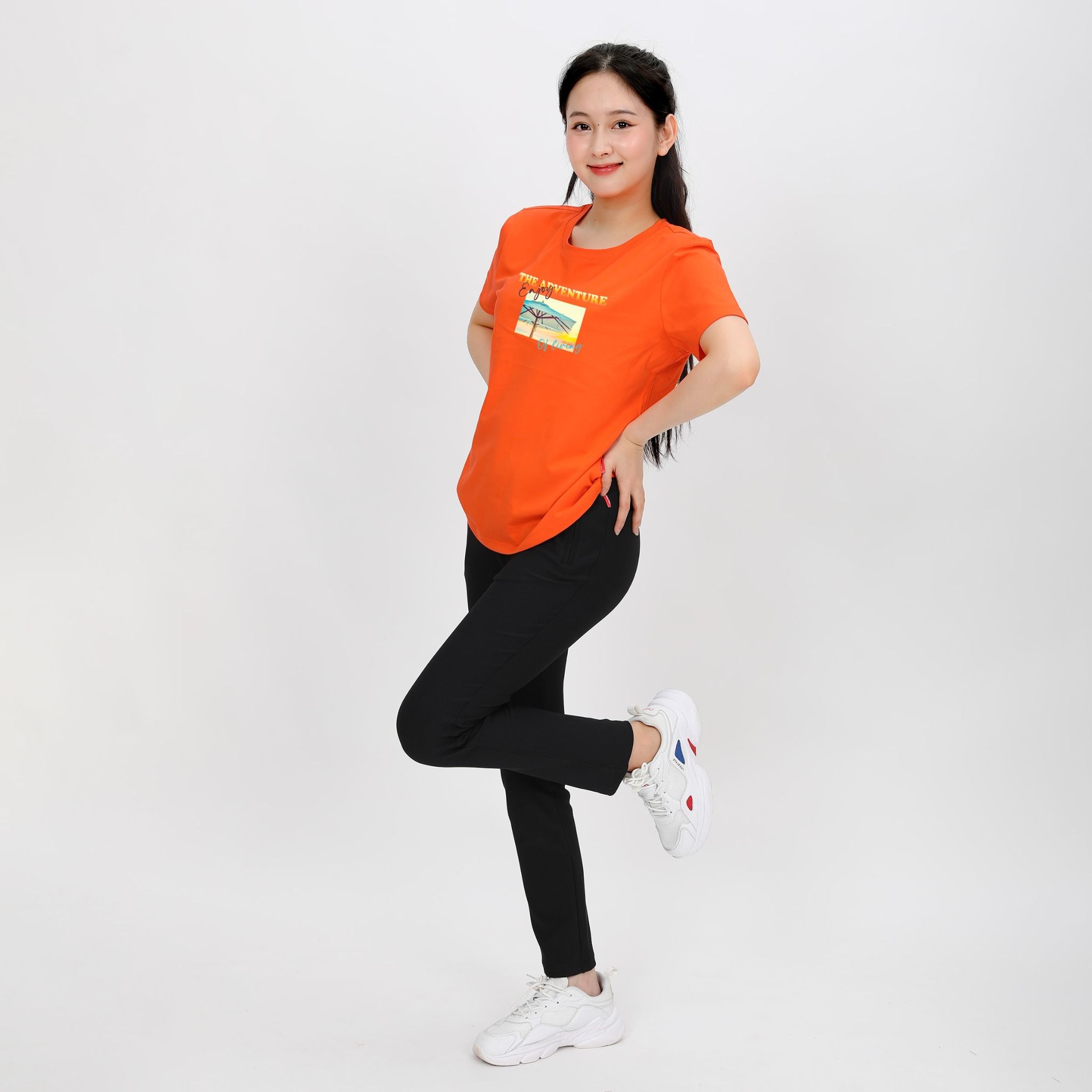 Áo thun nữ tay ngắn form suông chất cotton siêu mát 020p 0284