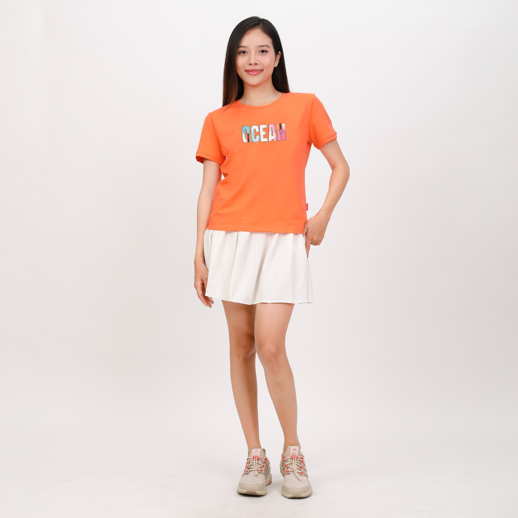 Áo thun nữ tay ngắn form cơ bản chất cotton siêu mát 020p 0305