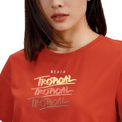 Áo thun nữ tay ngắn cotton cvc mát form rộng 190p 0204