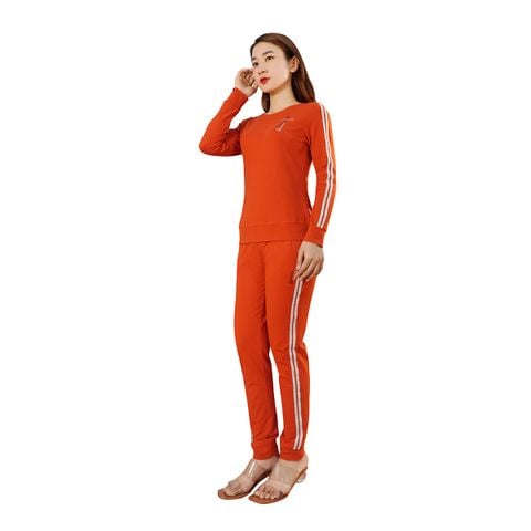 Bộ nữ thể thao kiểu quần dài tay dài chất cotton siêu mát 033p 3240