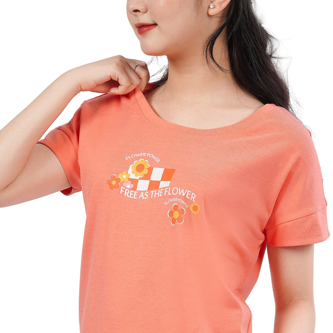 Set đồ bộ nữ kiểu quần đùi tay ngắn chất vảy cá cotton cvc mát 195p 5102