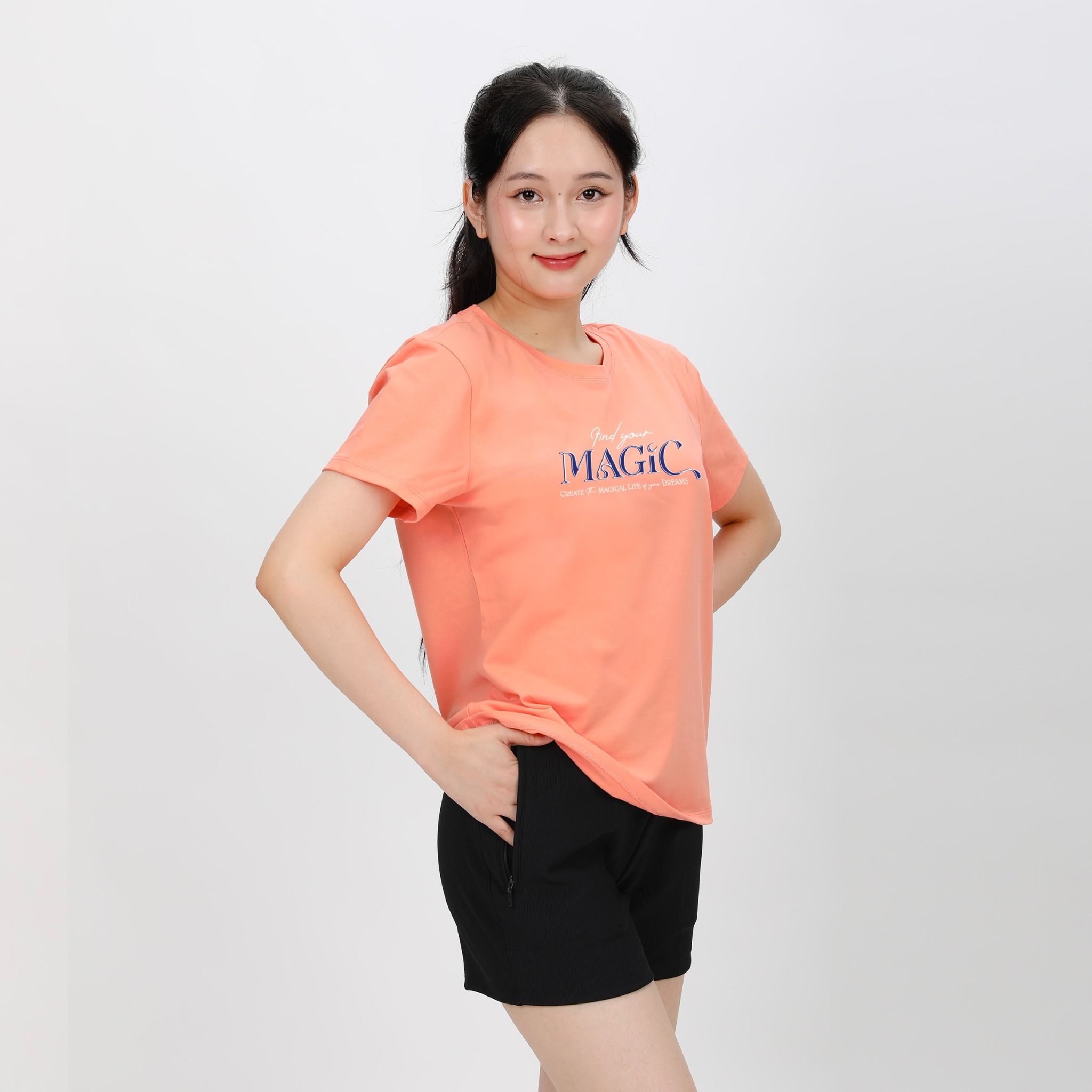 Áo thun nữ tay ngắn form suông chất cotton siêu mát 020p 0282