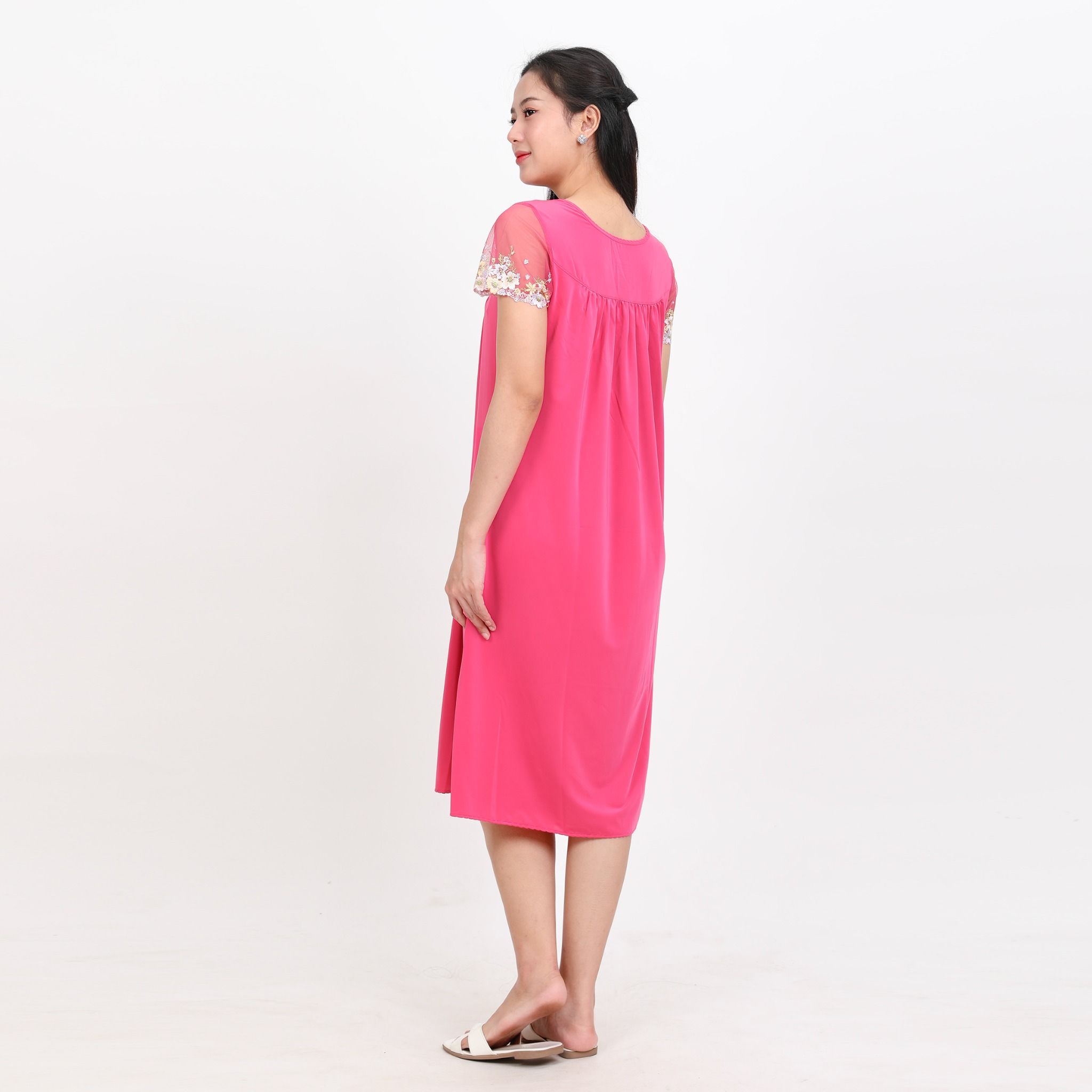 Áo ngủ, Váy ngủ tay ngắn chất thun lạnh siêu bền 012p 8002