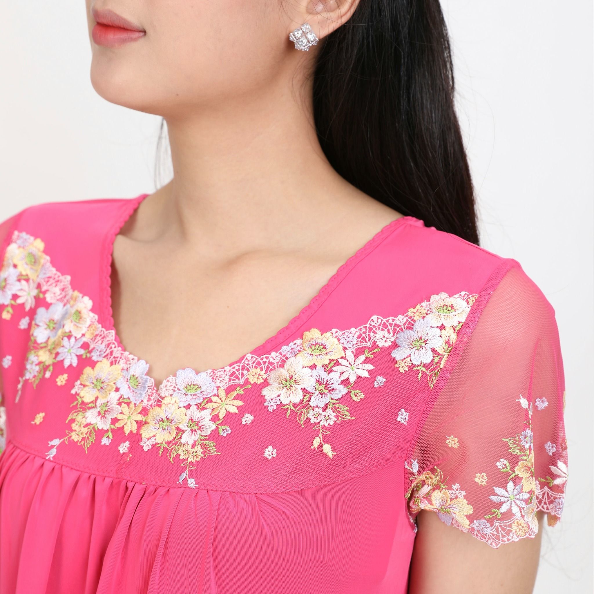 Áo ngủ, Váy ngủ tay ngắn chất thun lạnh siêu bền 012p 8002