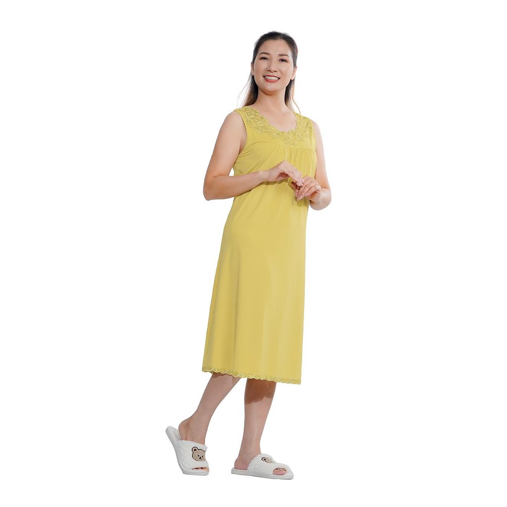 Áo đầm váy ngủ đẹp cao cấp bản thun lạnh 012p 2038