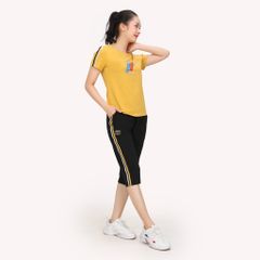 Set đồ bộ nữ kiểu quần lửng tay ngắn chất cotton siêu mát 194p 4290